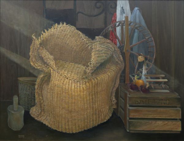 第74回 光陽展　委員　森 泉　（ﾓﾘ ｲｽﾞﾐ）　陽浴びる　(油）F80